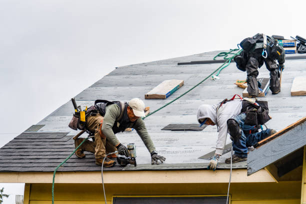 Professional Roofing technician working in Reedley, CA